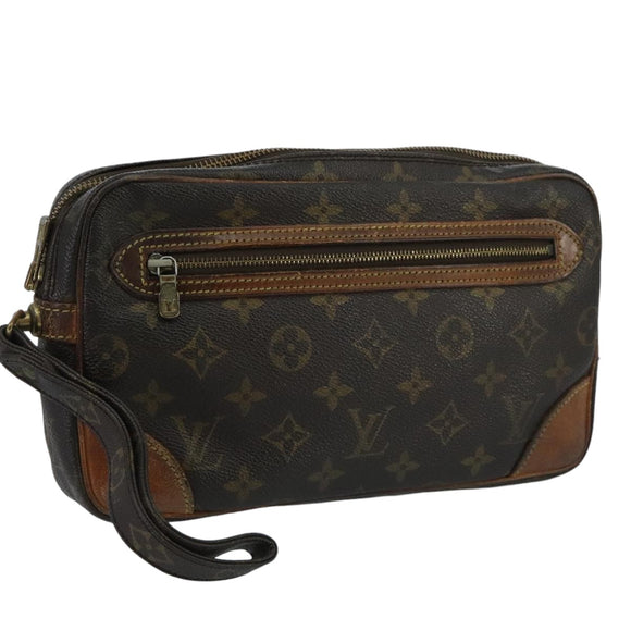 LOUIS VUITTON Monogram Marly Dragonne GM Clutch Bag M51825 LV Auth 100227