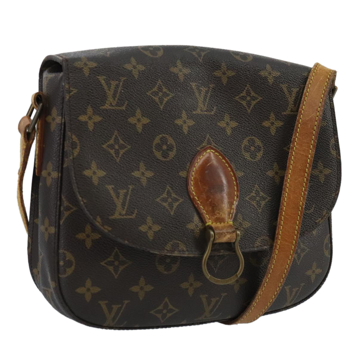 LOUIS VUITTON Monogram Saint Cloud GM Shoulder Bag M51242 LV Auth 100255