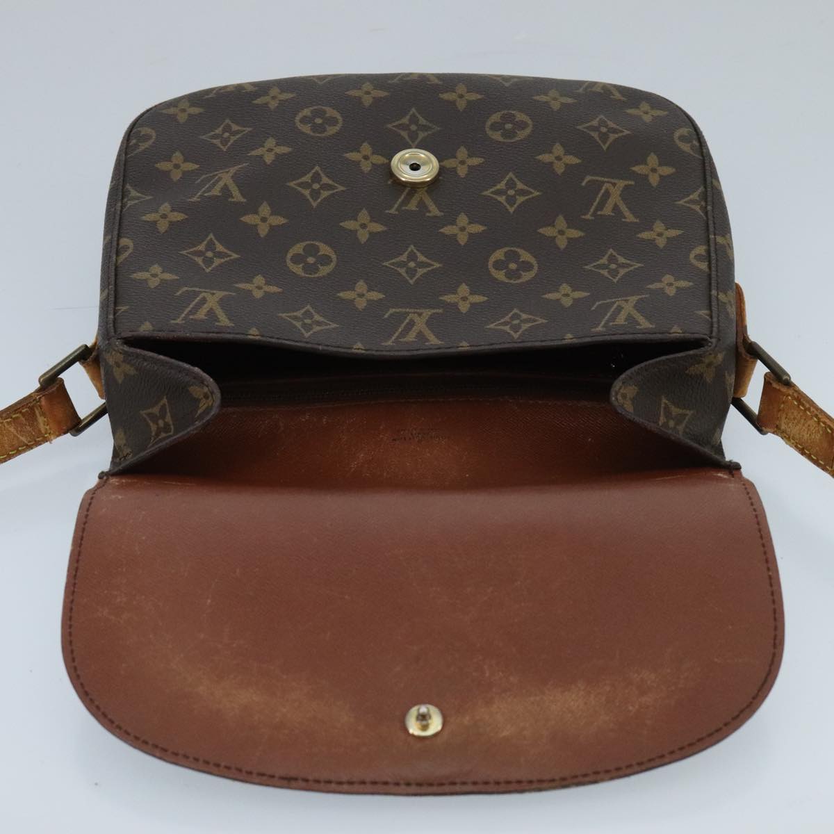 LOUIS VUITTON Monogram Saint Cloud GM Shoulder Bag M51242 LV Auth 100255