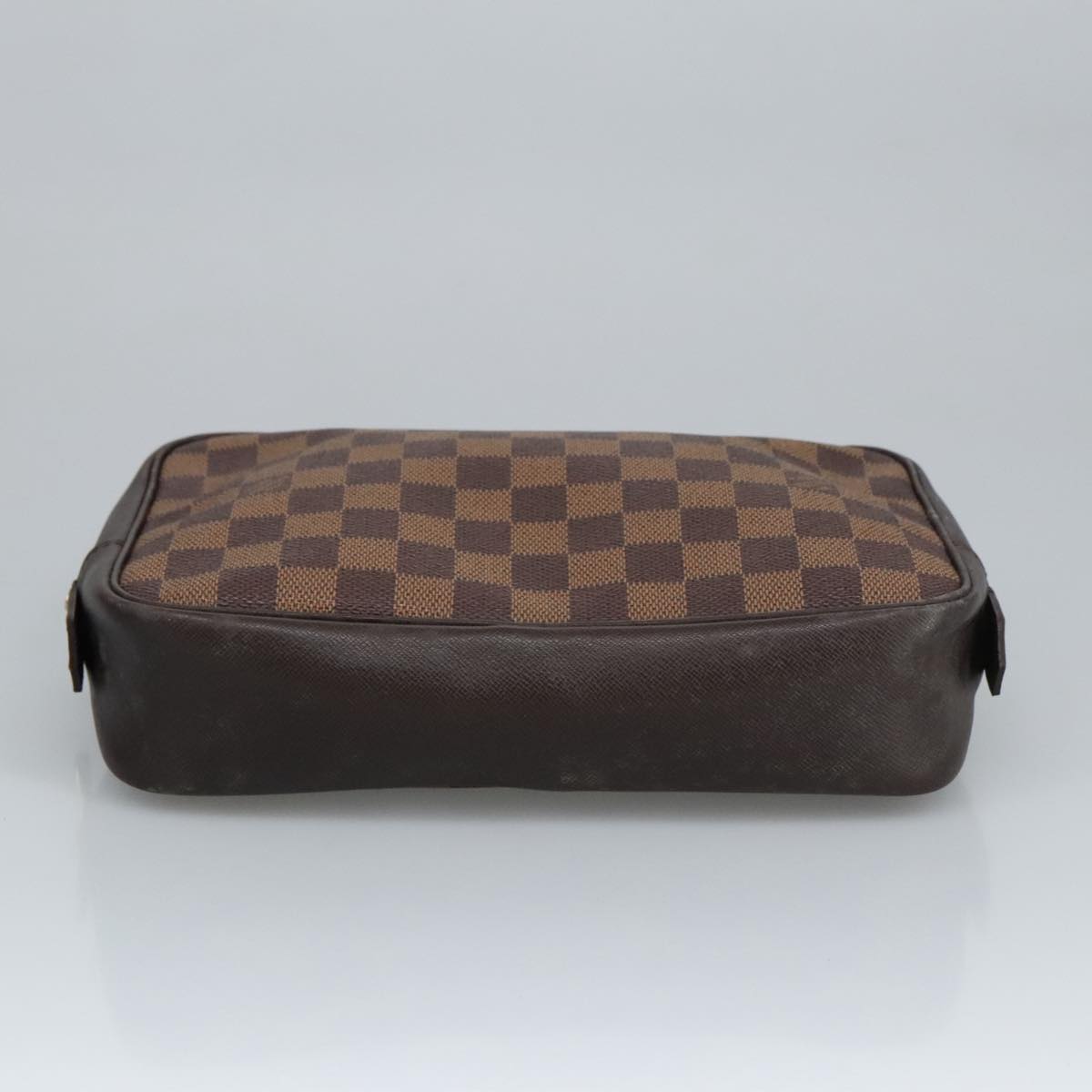 LOUIS VUITTON Damier Ebene Trousse Toilette 25 Clutch Bag N47624 LV Auth 100256