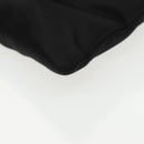 PRADA Chain Shoulder Bag Nylon Black Silver Auth 100262AV-15
