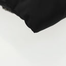 PRADA Chain Shoulder Bag Nylon Black Silver Auth 100262AV-16