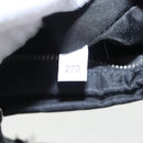 PRADA Chain Shoulder Bag Nylon Black Silver Auth 100262AV-11