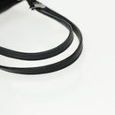PRADA Chain Shoulder Bag Nylon Black Silver Auth 100262AV-7