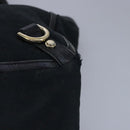 GUCCI GG Canvas Tote Bag Black Gold 130739 Auth 100265-9