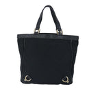 GUCCI GG Canvas Tote Bag Black Gold 130739 Auth 100265-2