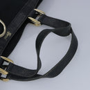 GUCCI GG Canvas Tote Bag Black Gold 130739 Auth 100265-7