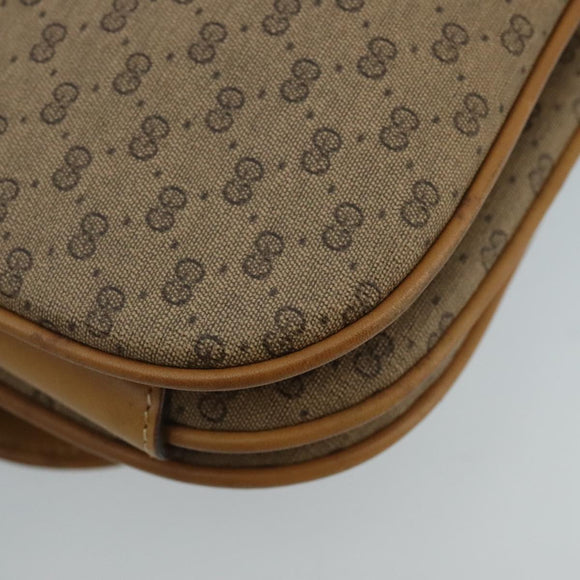 GUCCI Micro GG Supreme Shoulder Bag PVC Beige Gold 001 406 1780 Auth 100267