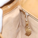 GUCCI Micro GG Supreme Shoulder Bag PVC Beige Gold 001 406 1780 Auth 100267-20