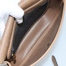 Christian Dior Honeycomb Canvas Shoulder Bag PVC Gold Black Auth 100296-11