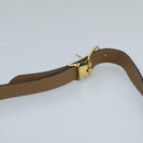 Christian Dior Honeycomb Canvas Shoulder Bag PVC Gold Black Auth 100296-8