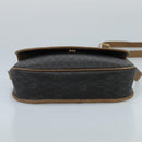 Christian Dior Honeycomb Canvas Shoulder Bag PVC Gold Black Auth 100296-5