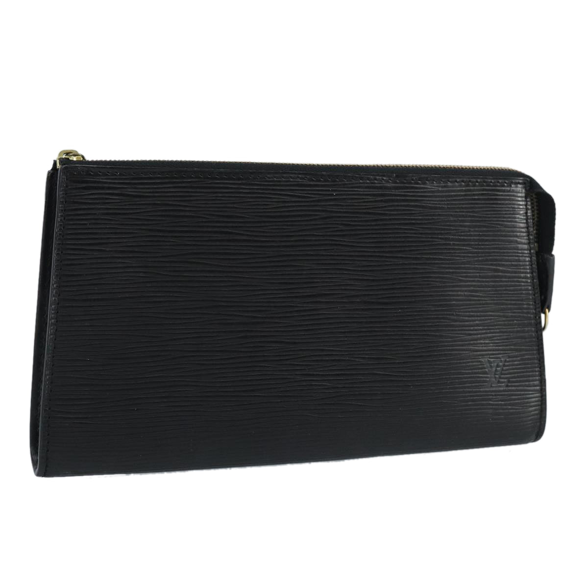 LOUIS VUITTON Epi Pochette Accessoires Pouch Black M52982 LV Auth 100300