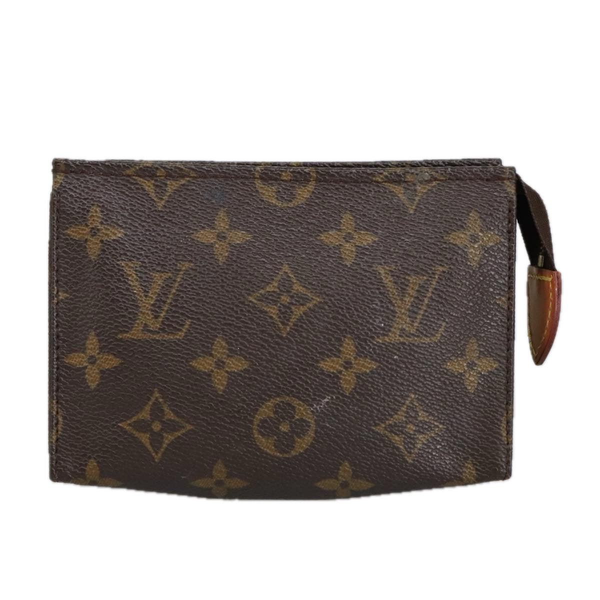 LOUIS VUITTON Monogram Poche Toilette 15 Pouch M47546 LV Auth 100309