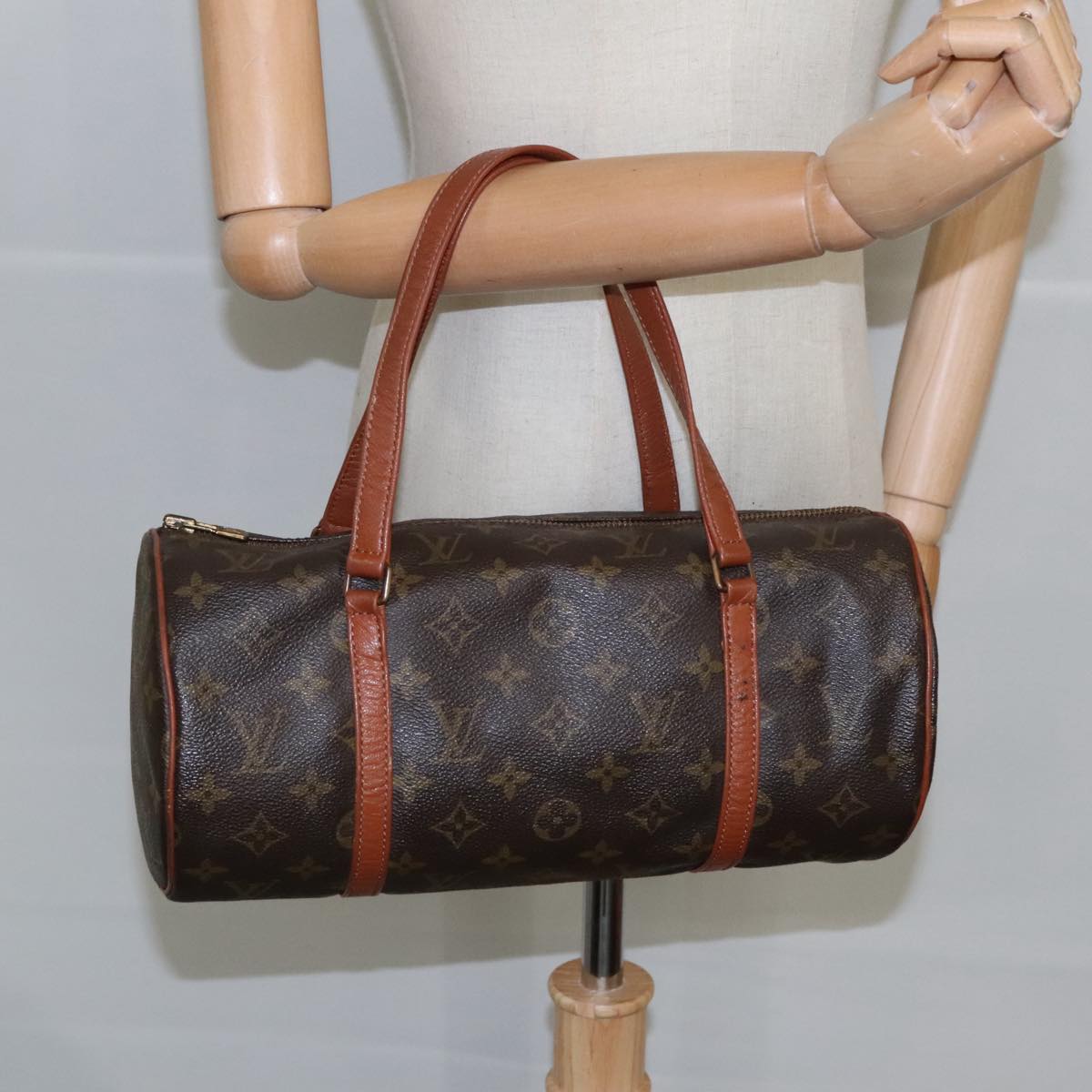 LOUIS VUITTON Monogram Papillon 30 Hand Bag M51385 LV Auth 100317