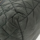 CHANEL Cococoon Shoulder Bag Nylon Gray Silver CC Auth 100324-10