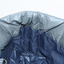 CHANEL Cococoon Shoulder Bag Nylon Gray Silver CC Auth 100324-19