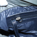 CHANEL Cococoon Shoulder Bag Nylon Gray Silver CC Auth 100324-22