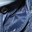 CHANEL Cococoon Shoulder Bag Nylon Gray Silver CC Auth 100324-23