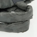 CHANEL Cococoon Shoulder Bag Nylon Gray Silver CC Auth 100324-7