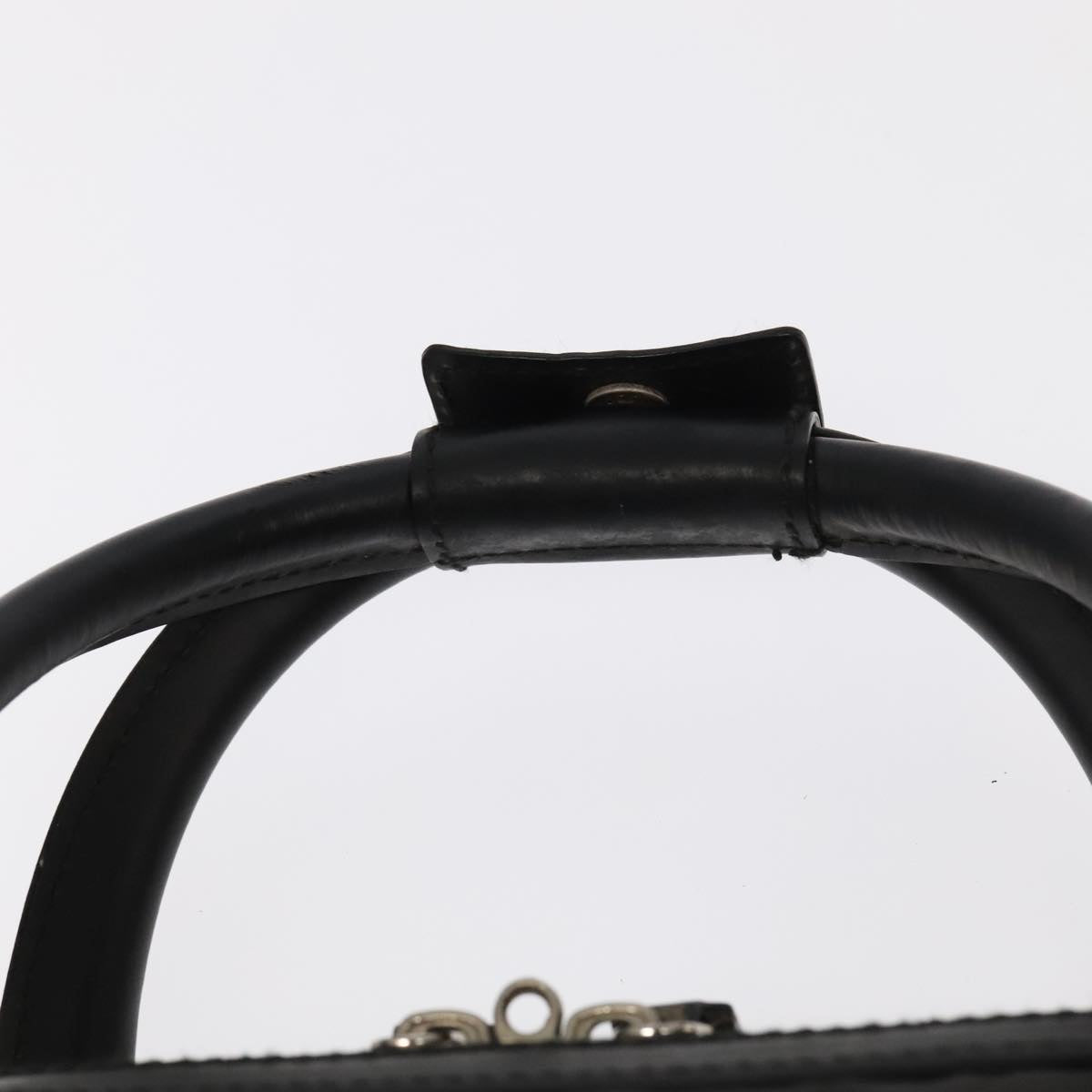 GUCCI GG Canvas Business Bag Black Silver Auth 100341