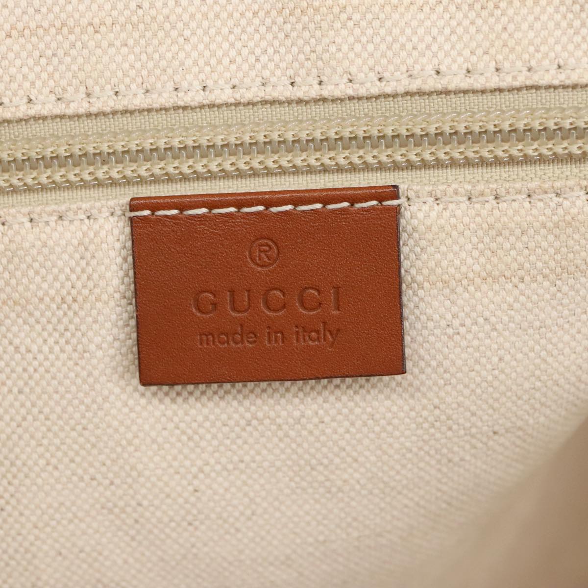 GUCCI GG Canvas Tote Bag Gold Pink 295252 Auth 100343