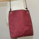 Christian Dior Honeycomb Canvas Shoulder Bag Red Gold Auth 100345-20