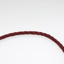 Christian Dior Honeycomb Canvas Shoulder Bag Red Gold Auth 100345-9