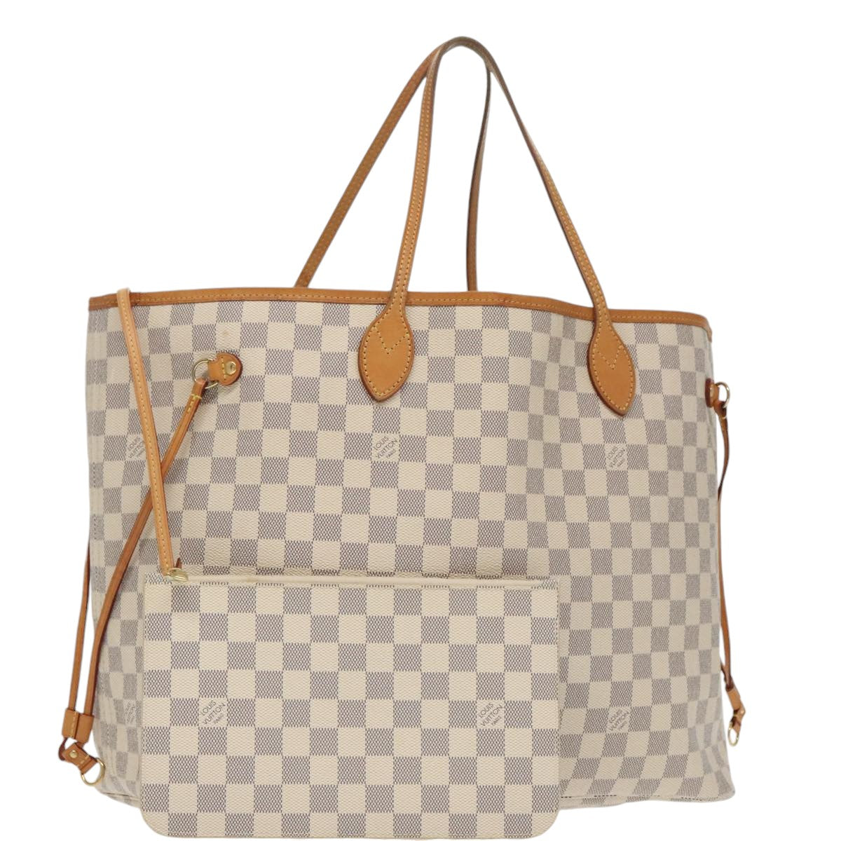 LOUIS VUITTON Damier Azur Neverfull GM Tote Bag N41360 LV Auth 100358