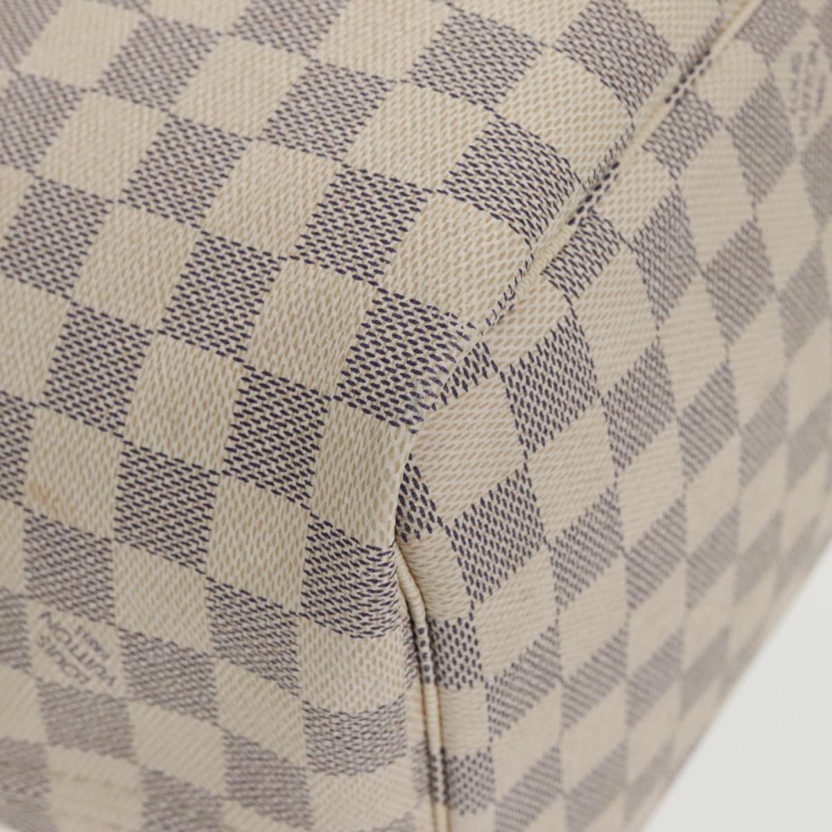 LOUIS VUITTON Damier Azur Neverfull GM Tote Bag N41360 LV Auth 100358