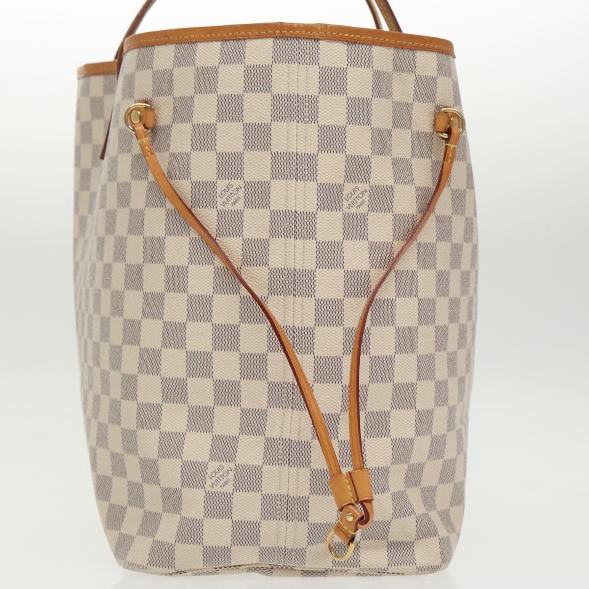 LOUIS VUITTON Damier Azur Neverfull GM Tote Bag N41360 LV Auth 100358