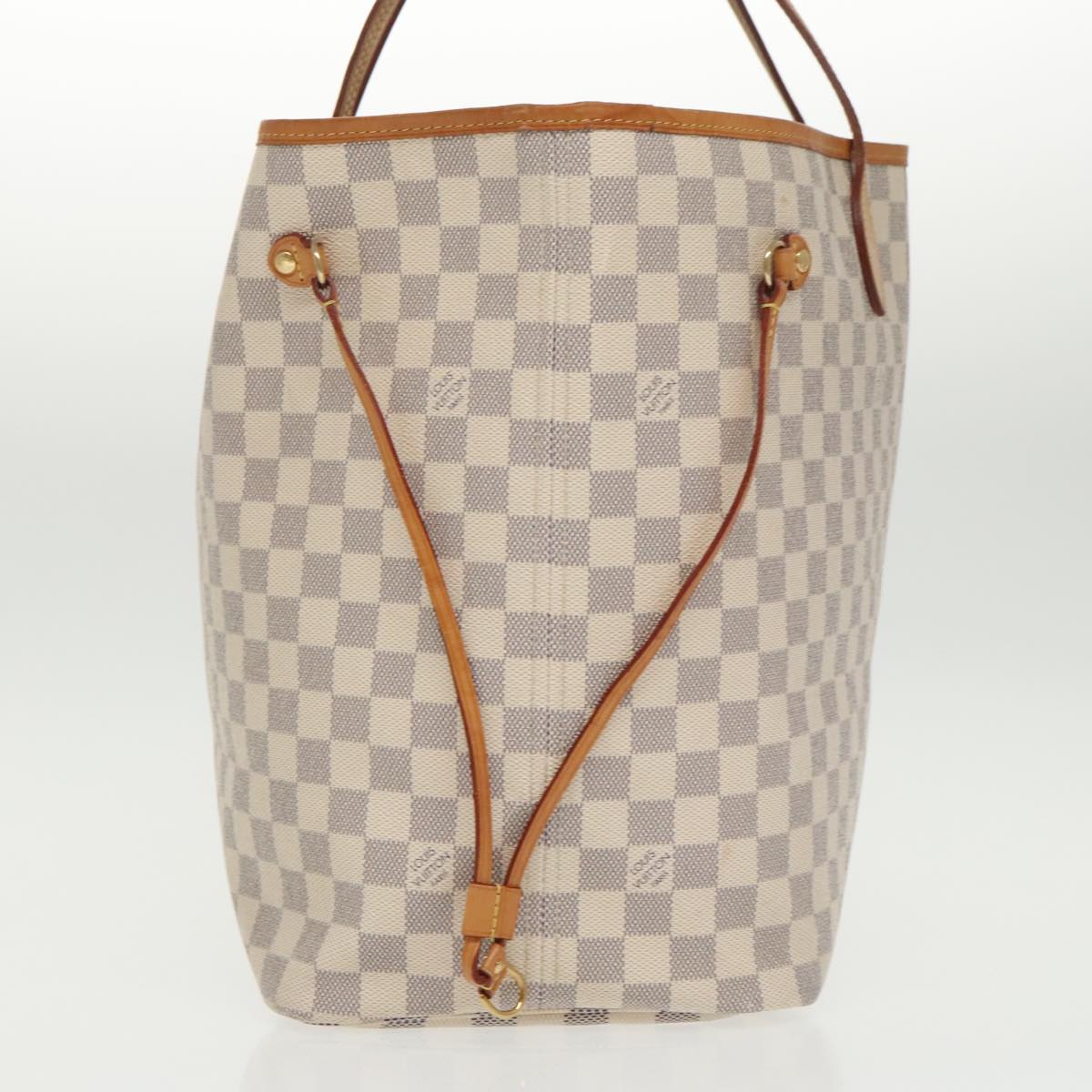 LOUIS VUITTON Damier Azur Neverfull GM Tote Bag N41360 LV Auth 100358