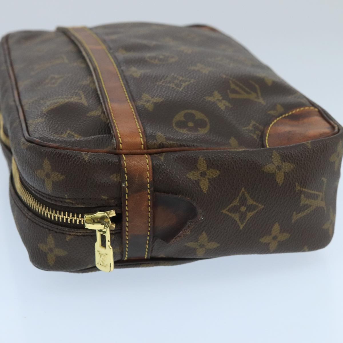 LOUIS VUITTON Monogram Compiegne 28 Clutch Bag M51845 LV Auth 100367