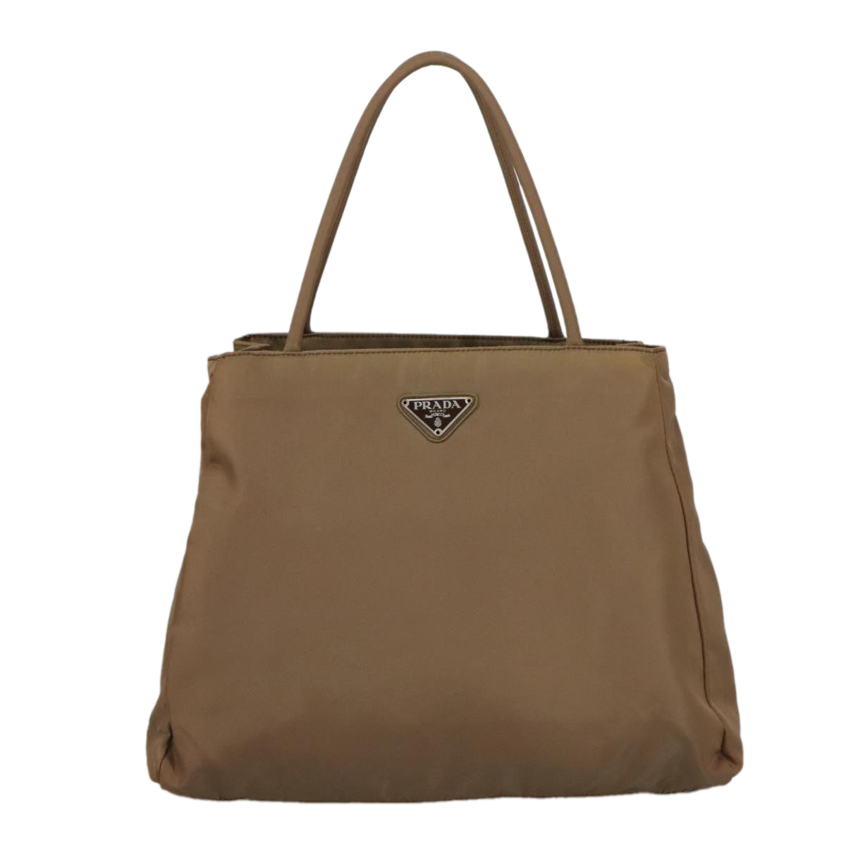 PRADA Tote Bag Nylon Khaki Auth 100371 - 0