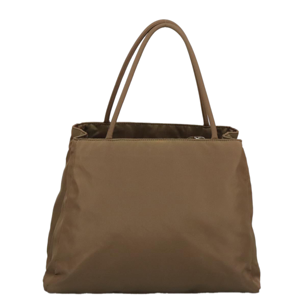 PRADA Tote Bag Nylon Khaki Auth 100371