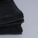 Miu Miu Hand Bag Leather Black Silver Auth 100389-8