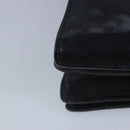 Miu Miu Hand Bag Leather Black Silver Auth 100389-16