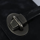 Miu Miu Hand Bag Leather Black Silver Auth 100389-9