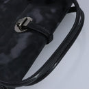 Miu Miu Hand Bag Leather Black Silver Auth 100389-6