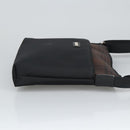 BURBERRY Shoulder Bag Nylon Black Silver Auth 100414-3