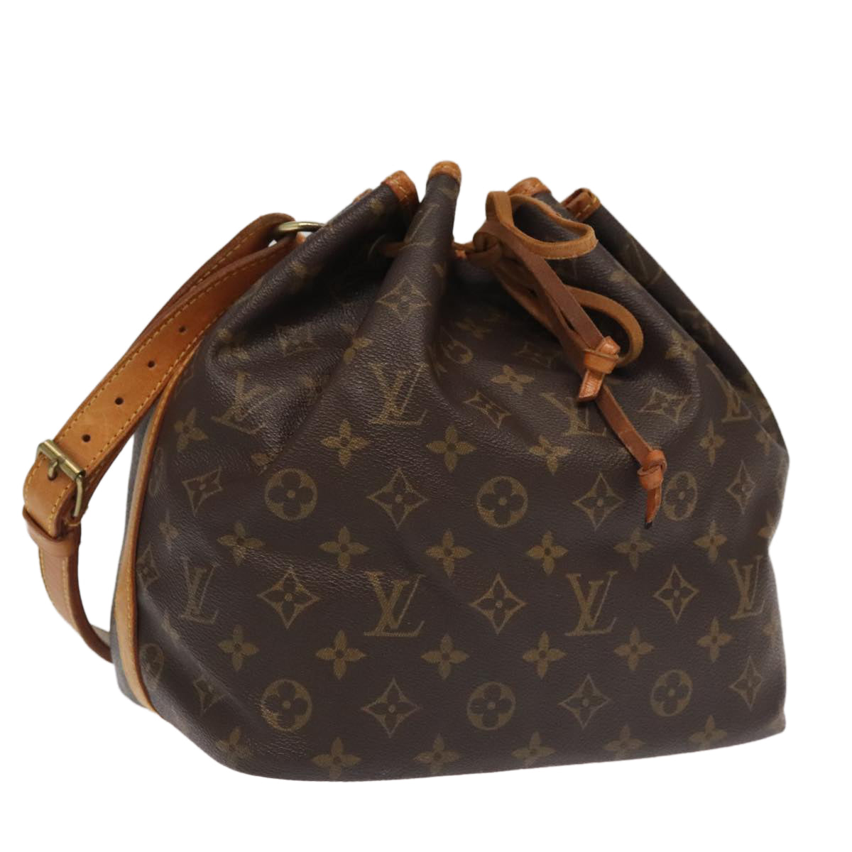 LOUIS VUITTON Monogram Petit Noe Shoulder Bag M42226 LV Auth 100422