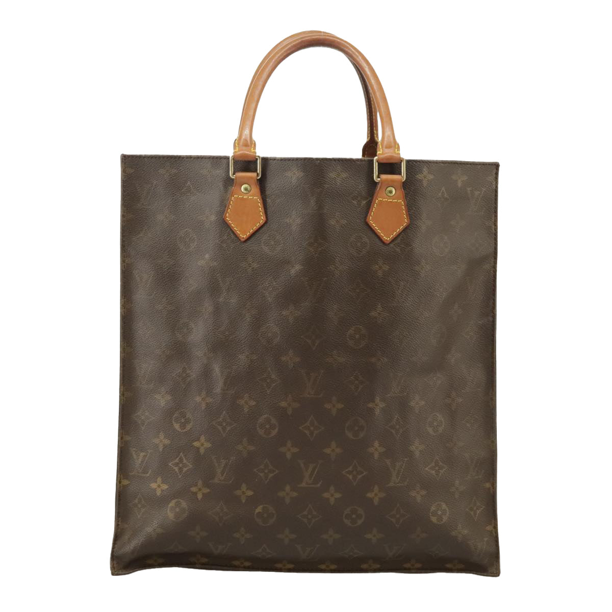 LOUIS VUITTON Monogram Sac Plat Hand Bag M51140 LV Auth 100428 - 0