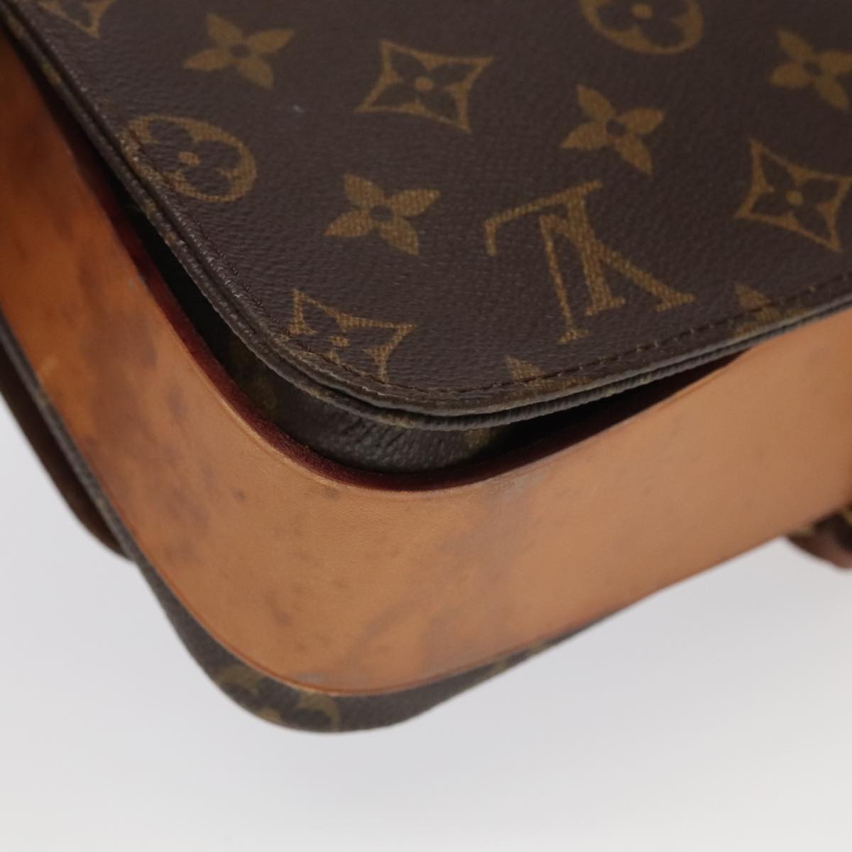 LOUIS VUITTON Monogram Cartouchiere GM Shoulder Bag M51252 LV Auth 100431