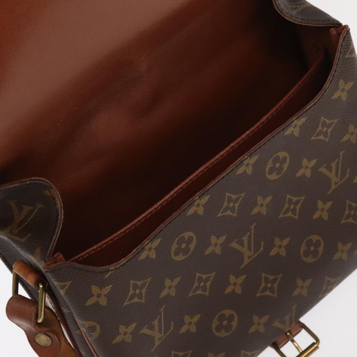 LOUIS VUITTON Monogram Cartouchiere GM Shoulder Bag M51252 LV Auth 100431