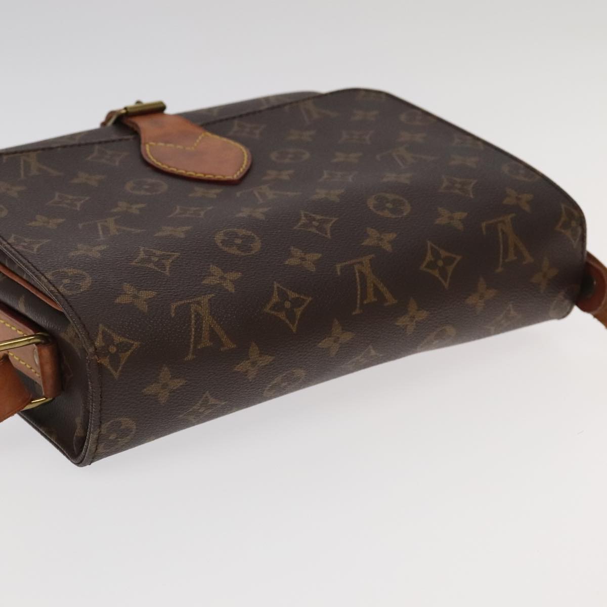 LOUIS VUITTON Monogram Cartouchiere GM Shoulder Bag M51252 LV Auth 100431