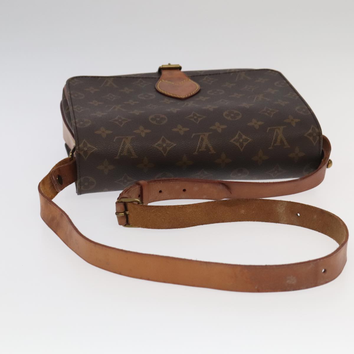 LOUIS VUITTON Monogram Cartouchiere GM Shoulder Bag M51252 LV Auth 100431