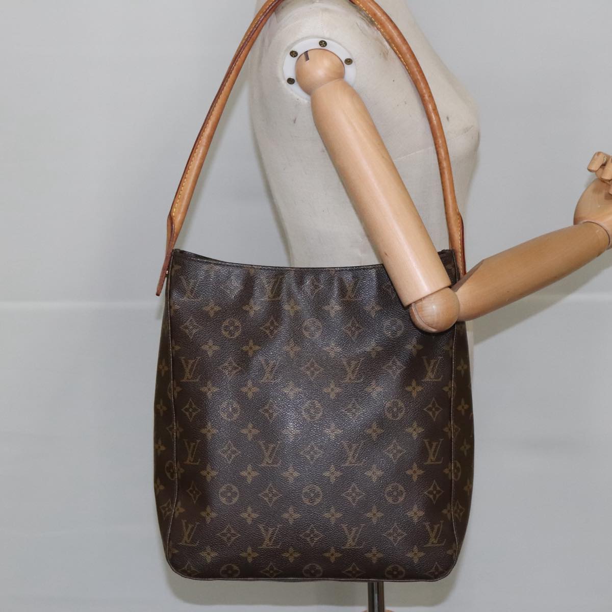 LOUIS VUITTON Monogram Looping GM Shoulder Bag M51145 LV Auth 100435