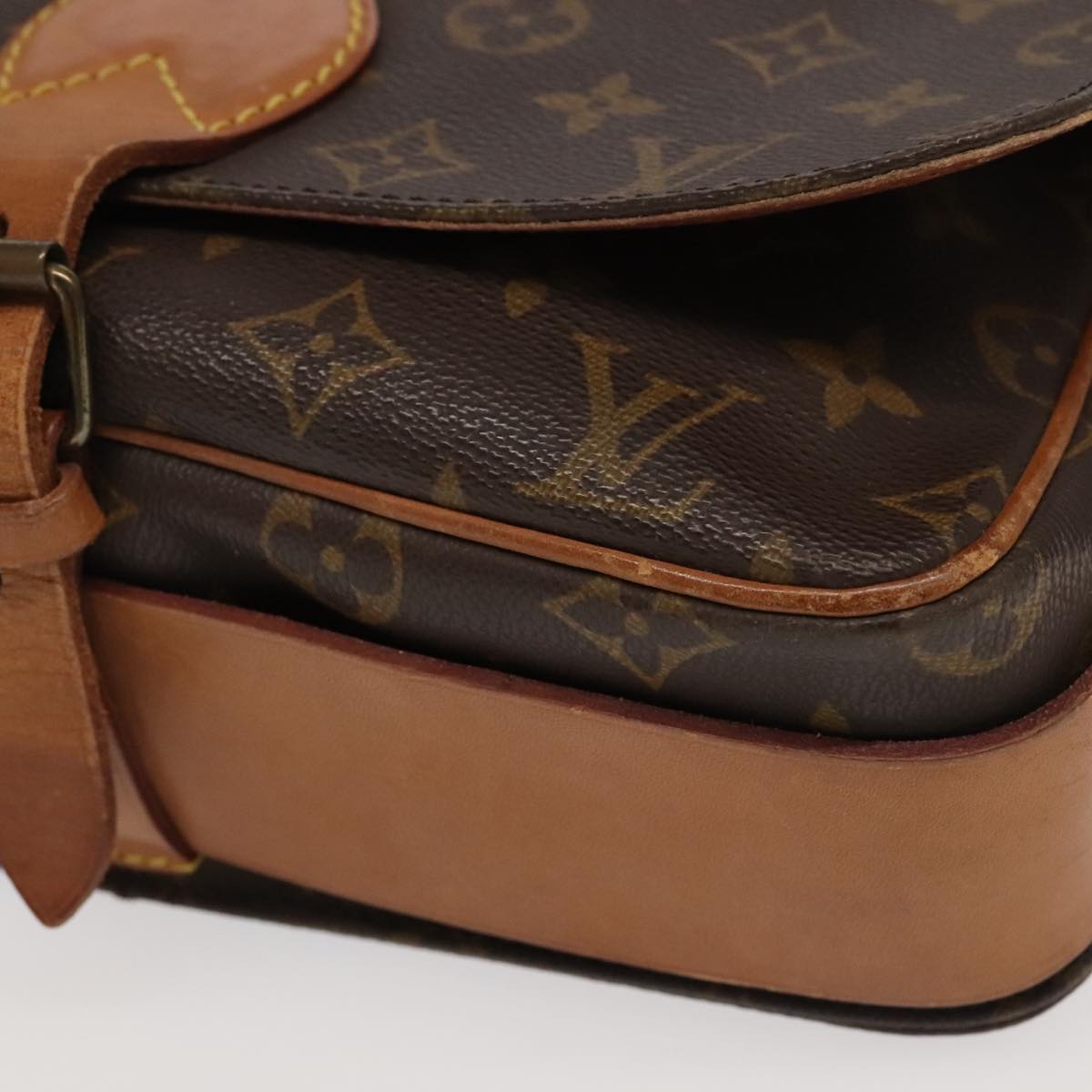 LOUIS VUITTON Monogram Cartouchiere GM Shoulder Bag M51252 LV Auth 100439