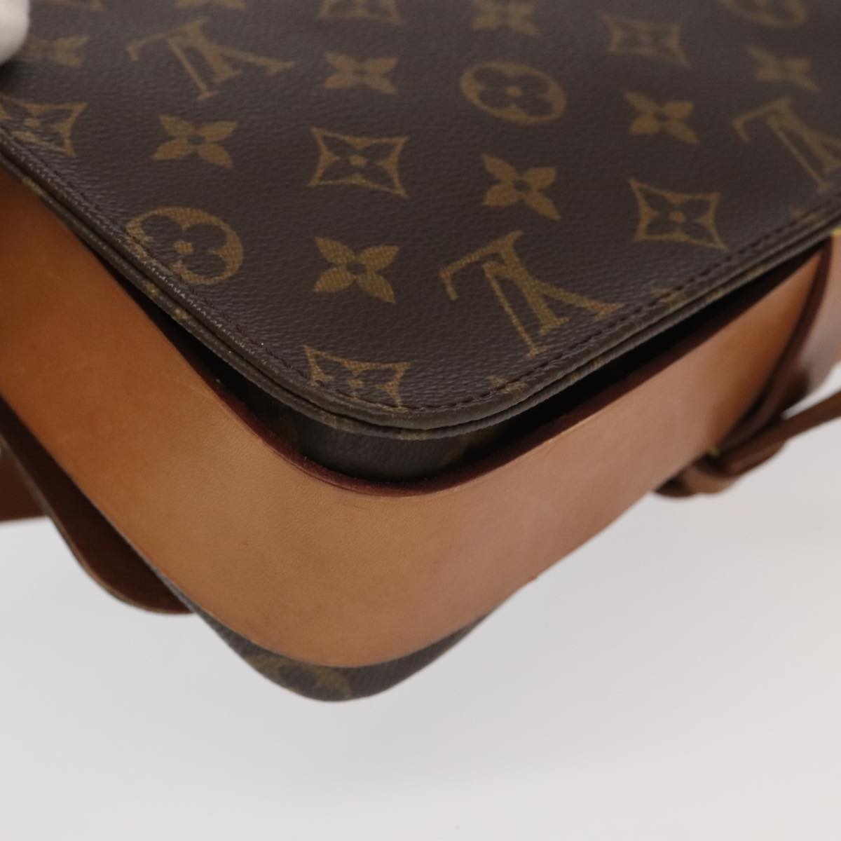 LOUIS VUITTON Monogram Cartouchiere GM Shoulder Bag M51252 LV Auth 100439