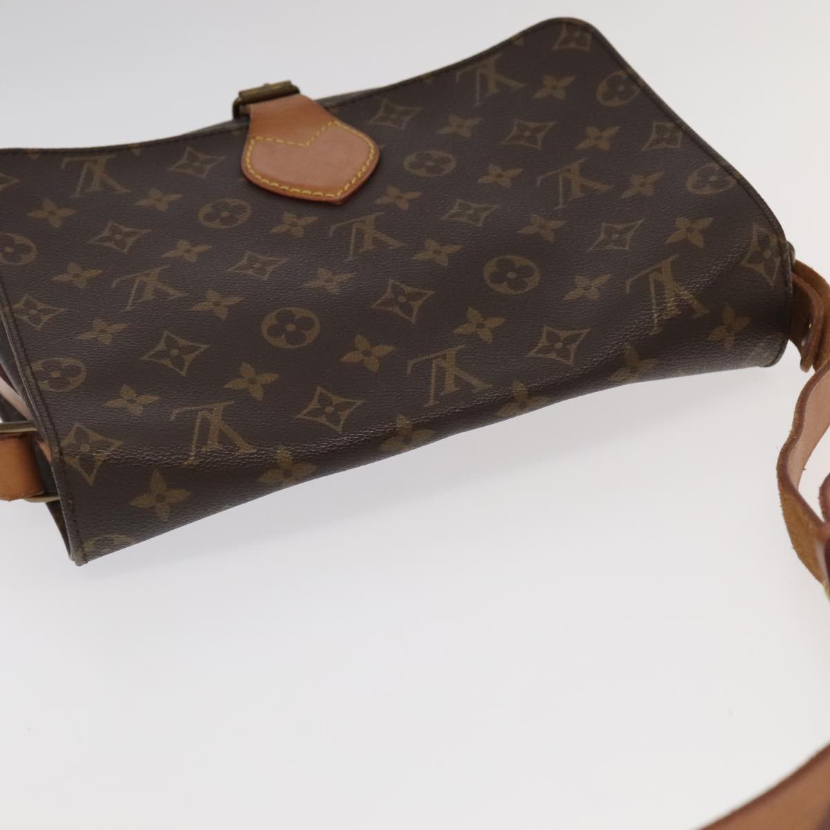 LOUIS VUITTON Monogram Cartouchiere GM Shoulder Bag M51252 LV Auth 100439